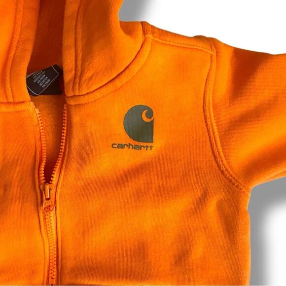 Carhartt | Infant Boys Kid Knit Long Sleeve Hood Zipneck Sweatshirt 18
Months - Picture 6 of 9